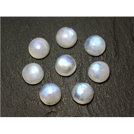 1pc - Stone Cabochon - Rainbow Moonstone Round 10mm - 8741140020078 