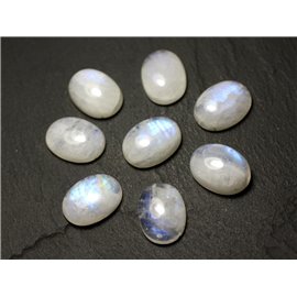 1pc - Stone Cabochon - Moonstone rainbow Oval 18x13mm - 8741140020092 