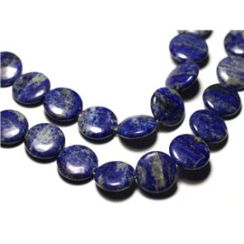 2Stk - Steinperlen - Lapislazuli Paletten 16mm - 8741140019690 