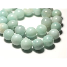 1pc - Stone Pearl - Amazonite Ball 14mm big hole 3mm - 8741140019355 