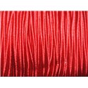 5 mètres - Fil Cordon Lanière Tissu Soutache Satin 2.5mm Rouge - 8741140018877 