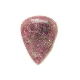 N3 - Cabochon Stone - Lepidolite purple pink Drop 32x24mm - 8741140017931 