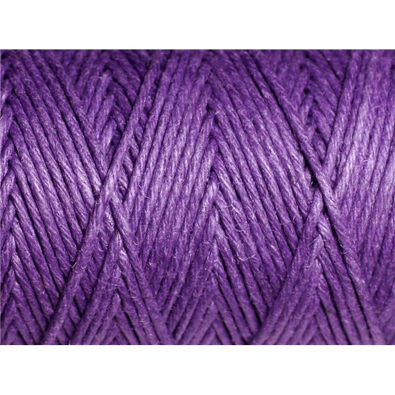 Bobine 90 mètres - Cordon Ficelle Chanvre 1.2mm Violet - 8741140010970 