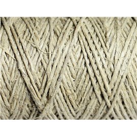 5 Meter - Kordelschnur Hanf 1-2mm Beige Ecru - 8741140008670 