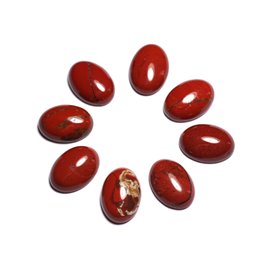 1pc - Cabochon Pietra semipreziosa - Diaspro rosso ovale 18x13mm - 8741140005440