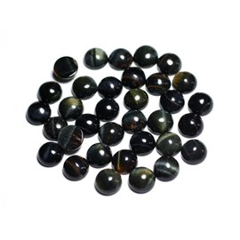 2Stk - Cabochons Pierre - Rundes Falkenauge 10mm - 8741140000056 