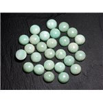 2pc - Cabochons Pierre - Amazonite Rond 10mm -  8741140000094 