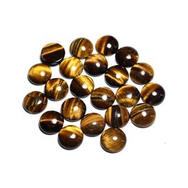 1Stk - Cabochon Stein - Rundes Tigerauge 15mm - 8741140000162 