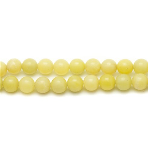 20pc - Perles de Pierre - Jade Citron Boules 6mm   4558550022288 