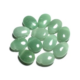 Pendentif Pierre semi précieuse - Aventurine verte Goutte 25mm - 4558550092199 