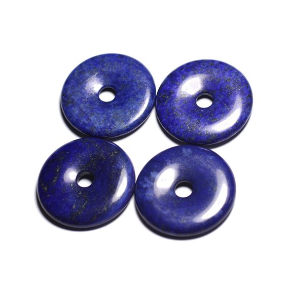 Pendentif Pierre semi précieuse - Lapis Lazuli Donut Pi 40mm - 4558550091376 