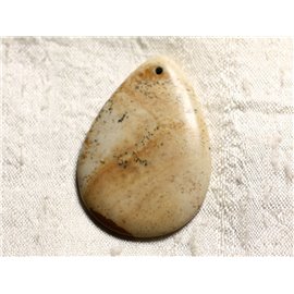 N2 - Pendente in pietra semipreziosa - Paesaggio Jasper Beige Drop 50mm - 4558550089267 