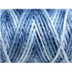 3 mètres - Cordon Ficelle Chanvre 1.5mm Nuances de Bleu - 4558550083760 