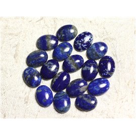 1Stk - Cabochon Stein - Lapislazuli oval 15x11mm Mitternachtsblau - 4558550080882