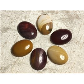 1Stk - Cabochon de Pierre - Jasper Mokaïte Ovale 30x22mm 4558550006981 