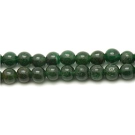 10pc - Perles Pierre - Jade Naturel boules 6mm Vert foncé Sapin - 4558550033406