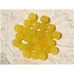 10pc - Perles de Pierre - Jade Jaune Facettée 8mm   4558550016812