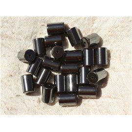 10 Stück - Steinperlen - Hämatitsäulen Rohre 12x8mm 4558550017536 