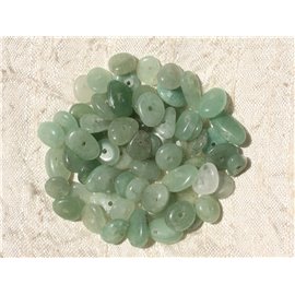 20pc - Cuentas de piedra - Paletas de chips de aventurina verde 7-12 mm 4558550017789 