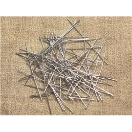 50pc approx - Stems Flat Head 316L Surgical Steel Nails 45x0.5mm - 4558550023964