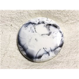 Cabochon Stone - Dendritic Agate Round 52mm N1 - 4558550025036 