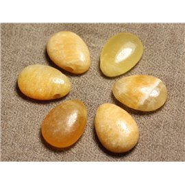 Semi Precious Stone Pendant - Calcite Drop 25mm 4558550025081