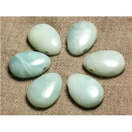 Pendentif Goutte Pierre semi précieuse - Amazonite 25mm   4558550026415