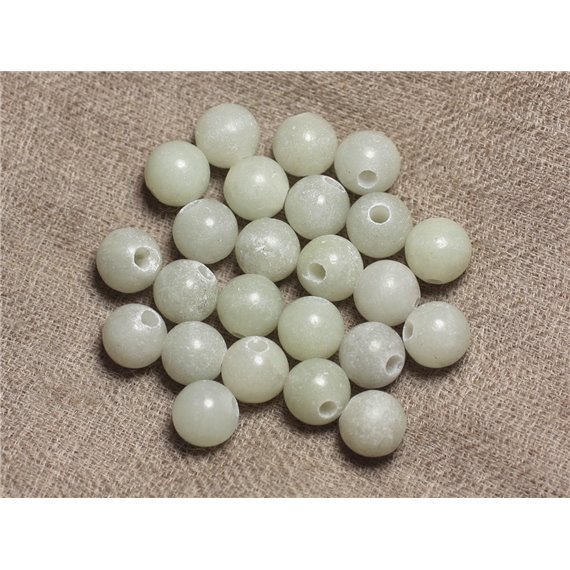 5pc - Perles de Pierre Perçage 2.5mm - Jade 10mm  4558550026699