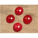 1pc - Cabochon de Pierre - Jade Rond 20mm Rouge   4558550027238