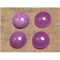 1pc - Cabochon de Pierre - Jade Rond 20mm Violet Rose   4558550027382