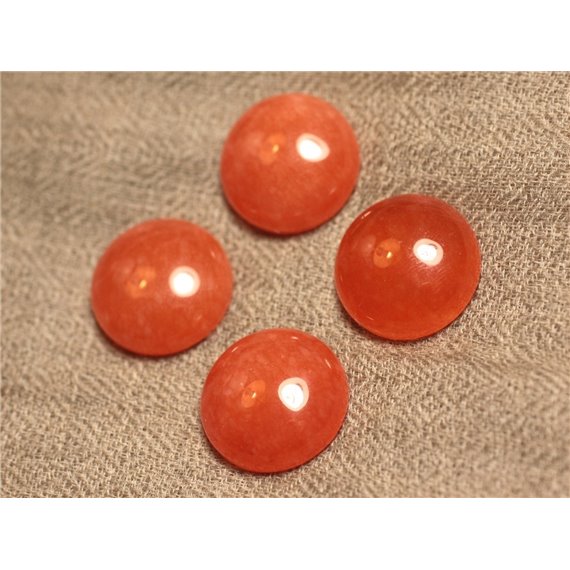 1pc - Cabochon de Pierre - Jade Rond 20mm Orange   4558550027429