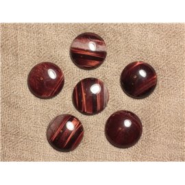 1pc - Cabochon of Stone - Eye of Bull - Round 20mm 4558550030825 