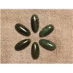 Cabochon de Pierre - Jade Canada Néphrite - Goutte 15x7mm  4558550031242