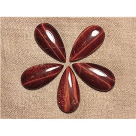 Cabochon in pietra - occhio di bue - goccia 40 x 20 mm 4558550031525