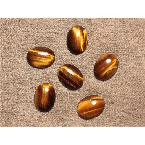 Cabochon de Pierre - Oeil de Tigre - Ovale 20x15mm  4558550031990