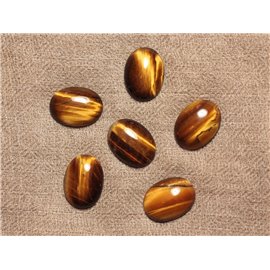 Cabujón de piedra - Ojo de tigre - Ovalado 20x15mm 4558550031990