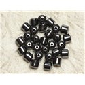 20pc - Perles de Pierre - Hématite Tonneaux 8mm   4558550034298