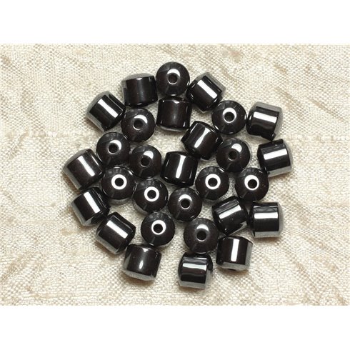 20pc - Perles de Pierre - Hématite Tonneaux 8mm   4558550034298