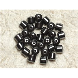 20pc - Cuentas de piedra - Barriles de hematita 8 mm 4558550034298