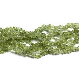 ca. 140 Stück - Steinperlen - Peridot Rockeries Chips 2-5mm Hellgrün Transparenter Anis - 7427039736107