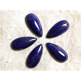 Cabochon de Pierre - Lapis Lazuli - Goutte 25 x 12 mm  4558550036223