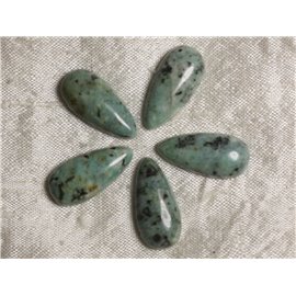 Stone Cabochon - African Turquoise - Drop 25 x 12 mm 4558550036513