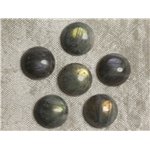 Cabochon de Pierre - Labradorite - Rond 15mm  4558550036735