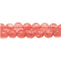 2pc - Perles Pierre - Quartz Cerise Boules 16mm Rose Corail Peche - 4558550037084