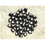 Fil 39cm 70pc env - Perles de Pierre - Hématite Coeurs 6mm