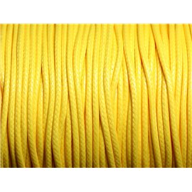 Bobina 90 metri - Filo di cotone cerato rivestito 1,5 mm Giallo 