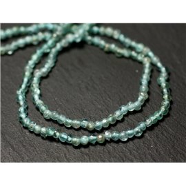 Filo 33 cm circa 75 pz - Perline di pietra - Sfere di apatite 2-5 mm - 8741140012370 