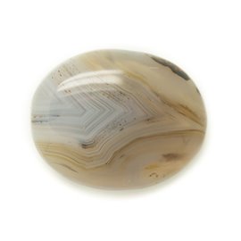 N10 - Stone Cabochon - Natuurlijke grijze Agaat Ovaal 26x21mm - 8741140005662 