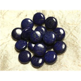 Gewinde ca. 39cm 26pc - Steinperlen - Lapislazuli Paletten 14mm 