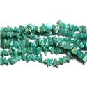 Fil 89cm 260pc env - Perles de Pierre - Amazonite Russie Rocailles Chips 5-10mm 